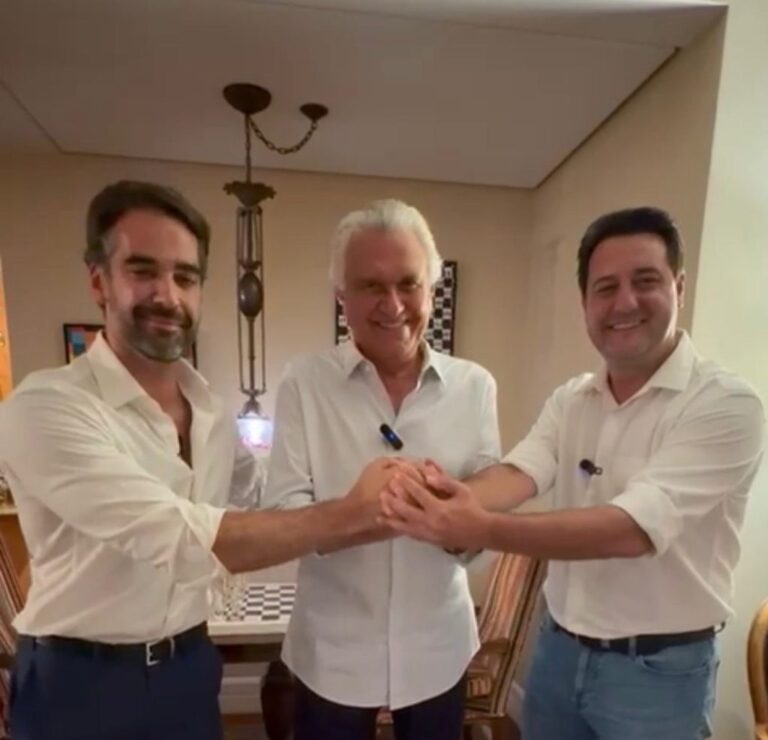 Ronaldo Caiado anuncia filiação ao PSD ao lado de Eduardo Leite e Ratinho Junior